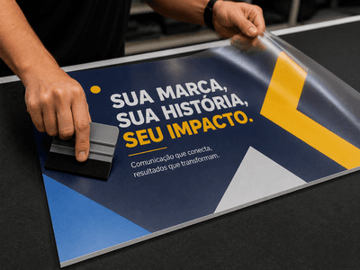 Laminação Fosca ( aplicação em adesivos)